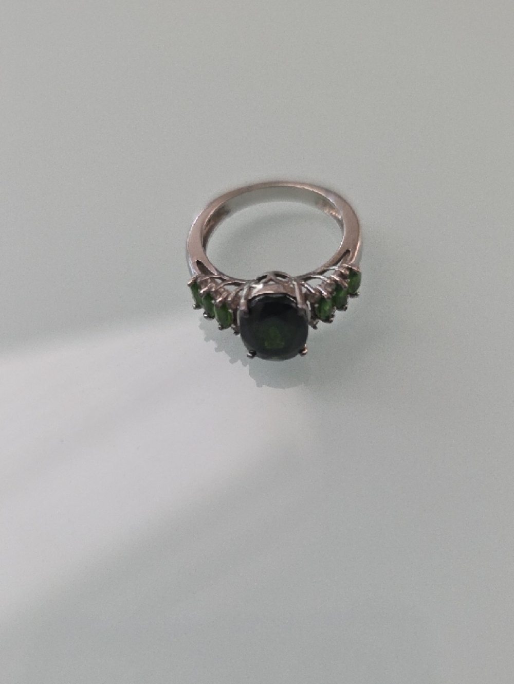 Chrome Diopside Sterling Silver Ring - Size 5 - Picture 5 of 7